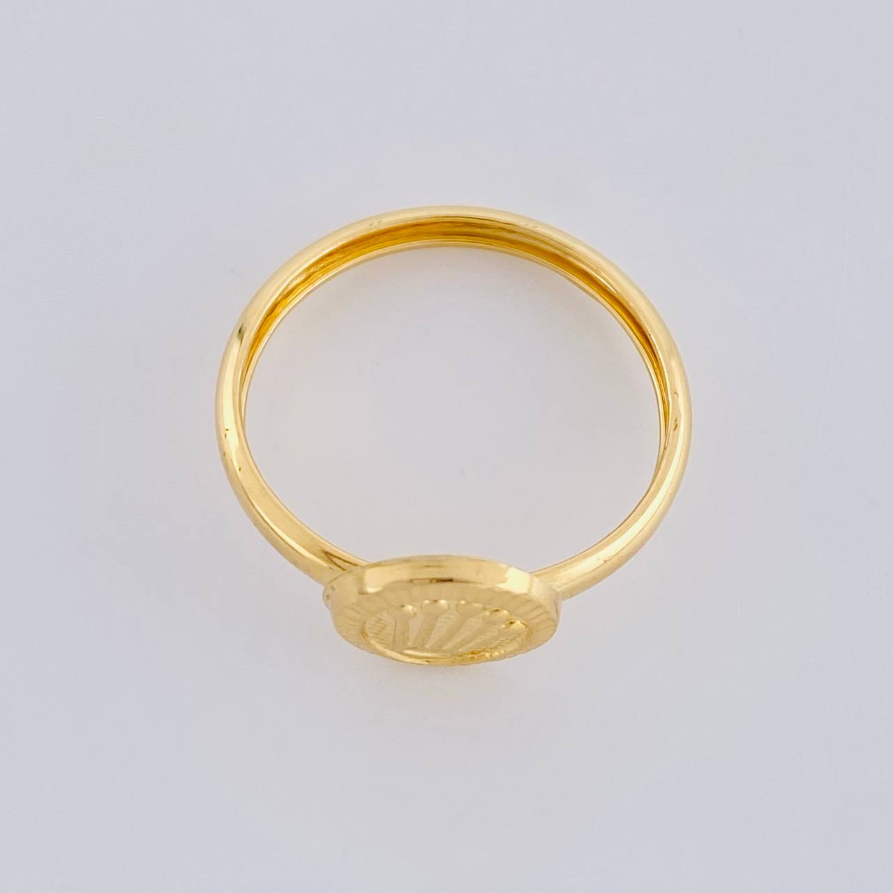 Anillo Circular Corona Diamantada 1.1g / T5 1/2 Oro Amarillo 18K