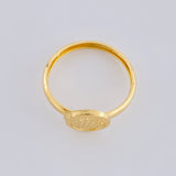 Anillo Circular Corona Diamantada 1.15g / T8 1/4 Oro Amarillo 18K