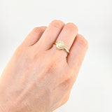 Anillo Circular Corona Diamantada 1.15g / T8 1/2 Oro Amarillo 18K