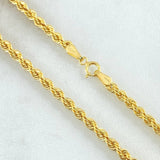 Cadena Lazo 4.15gr / 45cm / +3 Oro 18K