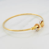 Pulso Aro Nudo 4.3g / 19cm / 2.1mm Tres Oros 18K