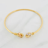 Pulso Aro Nudo 4.3g / 19cm / 2.1mm Tres Oros 18K