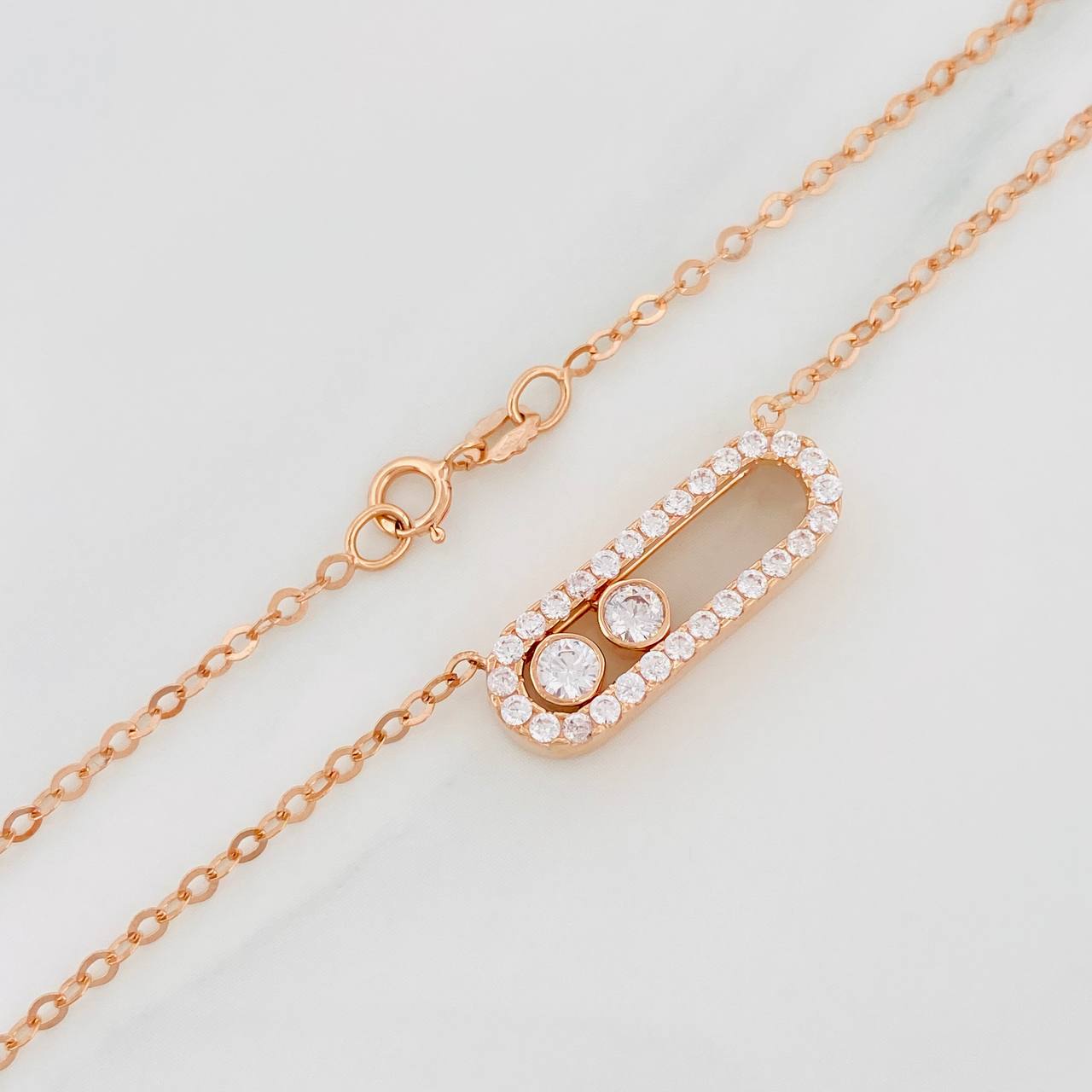 Cadena Msk Aro Seguido 3.75g / 42cm / 1.7mm Oro Rosa 18K