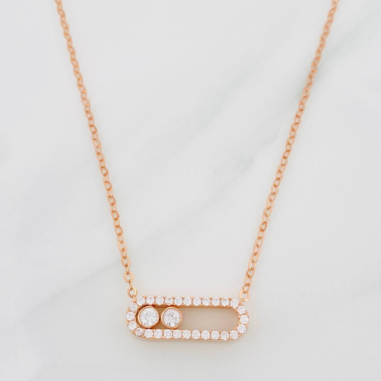 Cadena Msk Aro Seguido 3.75g / 42cm / 1.7mm Oro Rosa 18K