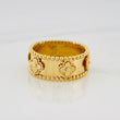 Anillo Trebol 3.45g / T6 1/4 Oro Amarillo 18K