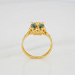 Anillo Pantera Filigrana 2.75g / T8 1/2 Dos Oros Negro Amarillo 18K