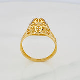 Anillo Pantera Filigrana 2.75g / T8 1/2 Dos Oros Negro Amarillo 18K