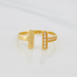 Anillo Doble T 1.45g / T6 Oro Amarillo 18K