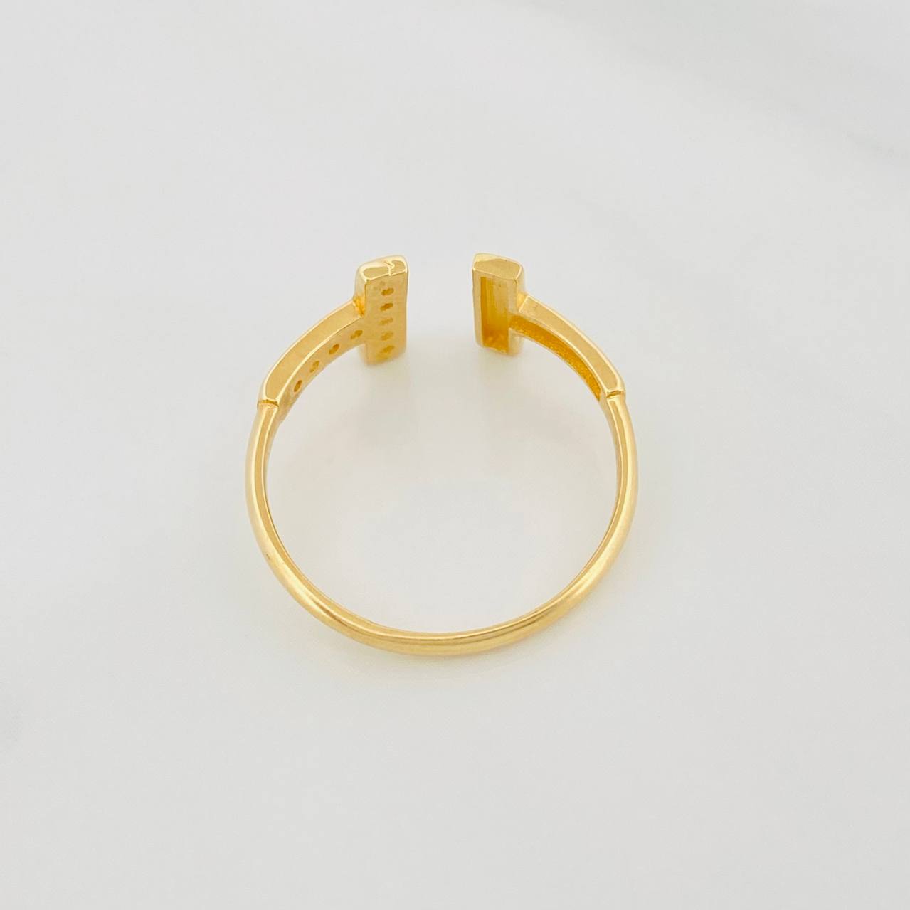 Anillo Doble T 1.45g / T6 Oro Amarillo 18K
