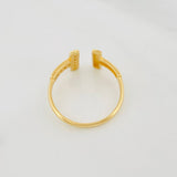 Anillo Doble T 1.45g / T6 Oro Amarillo 18K