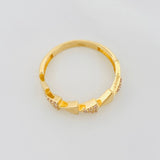 Anillo Triángulos 2.15g / T7 Oro Amarillo 18K