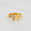 Anillo Doble T 2.3g / T5 3/4 Oro Amarillo 18K