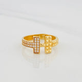 Anillo Doble T 2.3g / T5 3/4 Oro Amarillo 18K