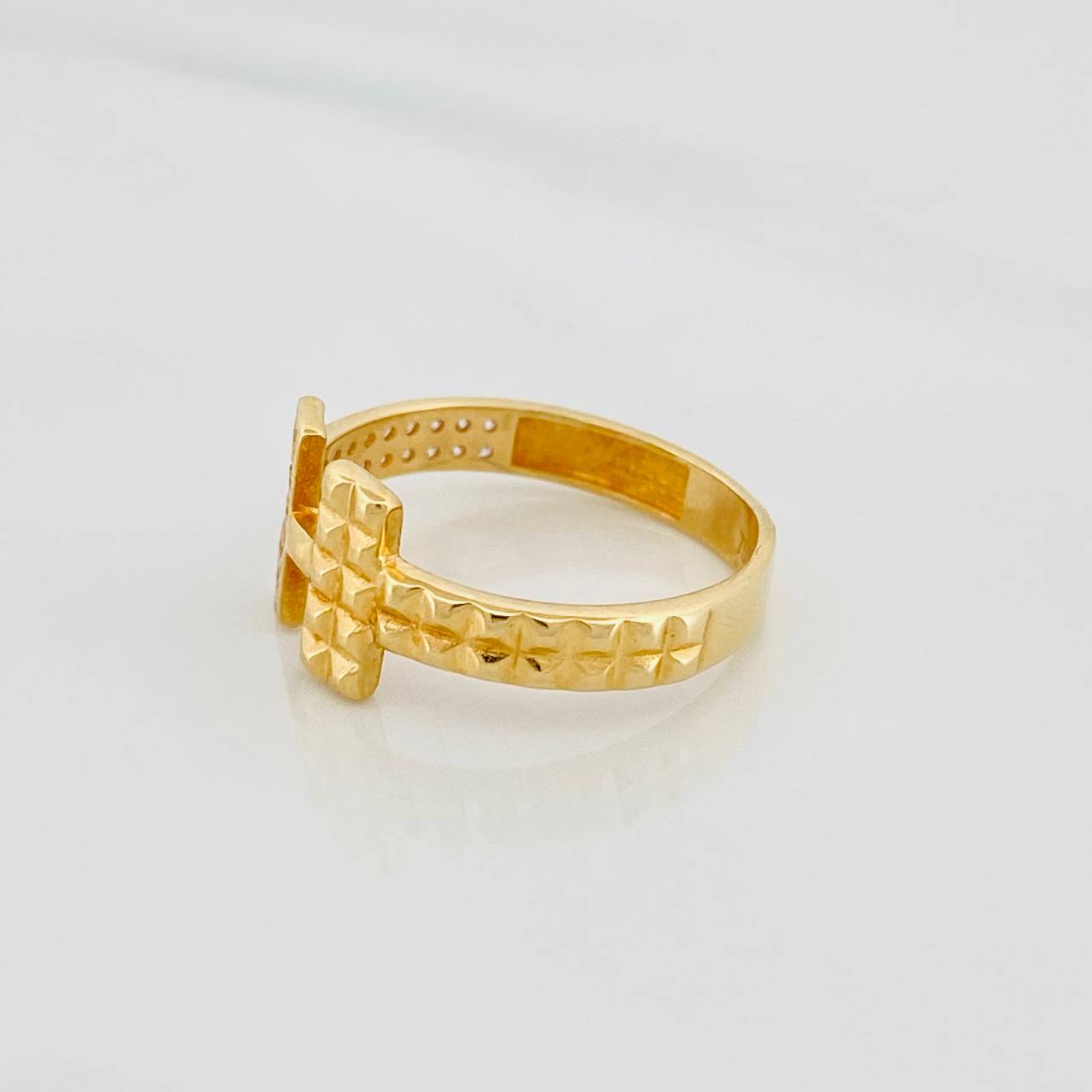 Anillo Doble T 2.3g / T5 3/4 Oro Amarillo 18K
