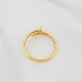 Anillo Clavo 1.45g / T7 Oro Amarillo 18K