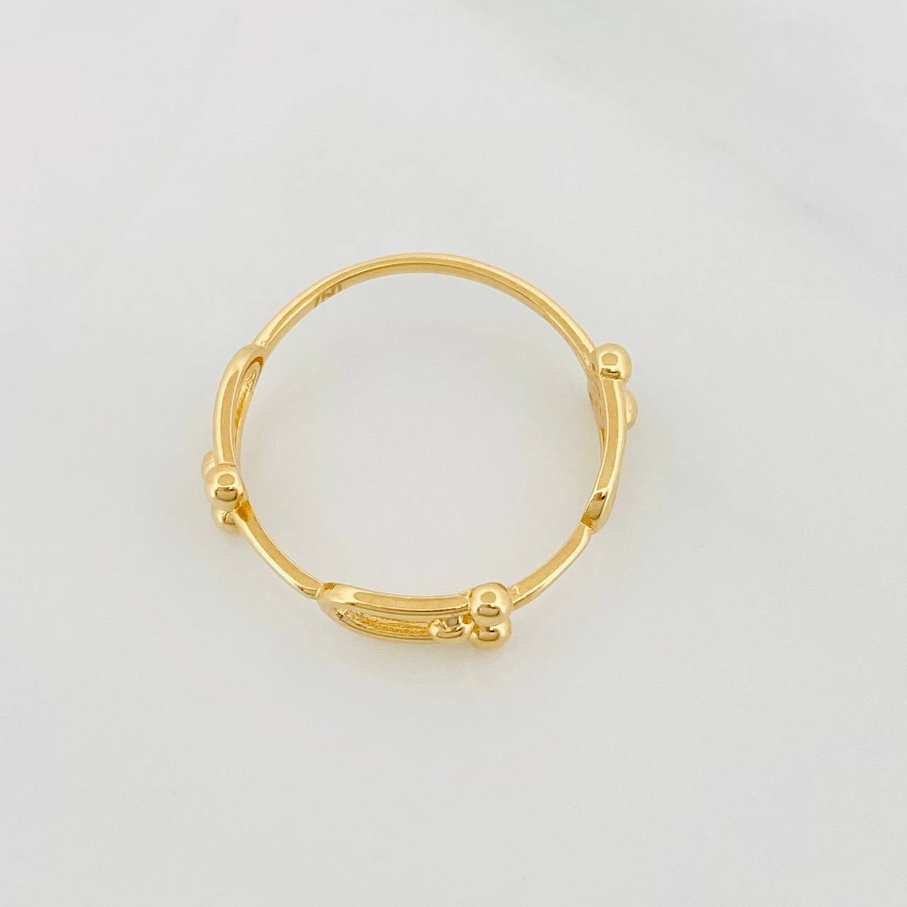 Anillo Eslabón 1.4g / T6 1/4 Oro Amarillo 18K