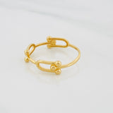 Anillo Eslabón 1.4g / T6 1/4 Oro Amarillo 18K