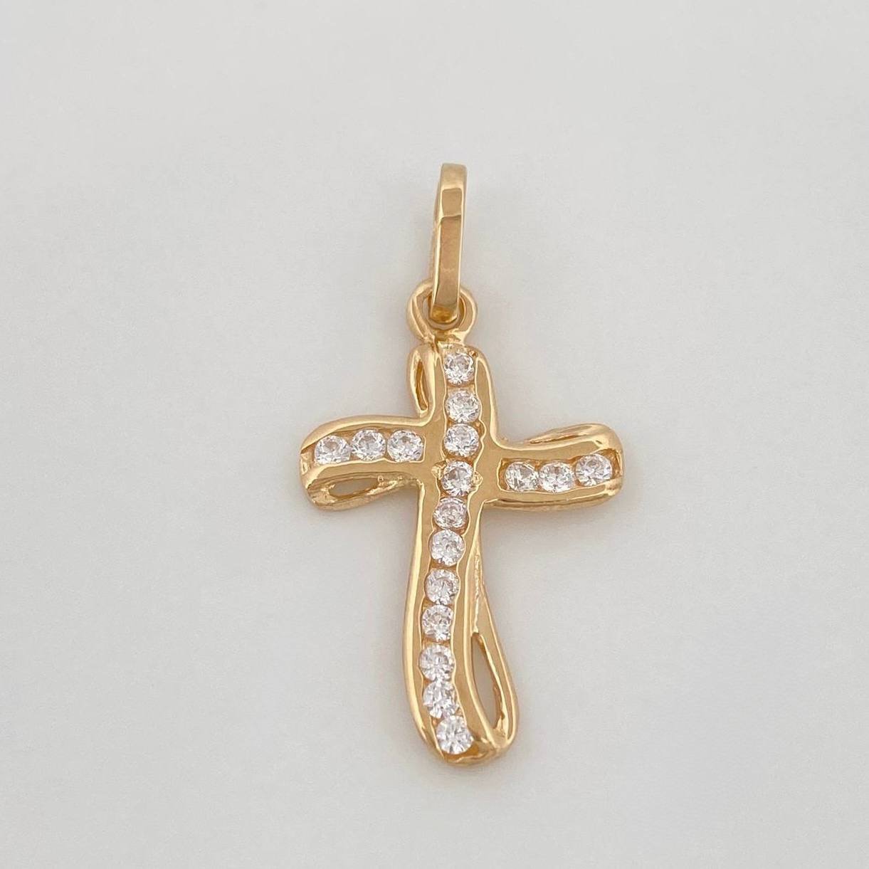 Dije Cruz Infinity 1.3g / 2.7cm Oro Amarillo 18K