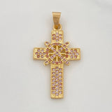 Dije Cruz Timón 2.65g / 3.3cm Oro Amarillo 18K