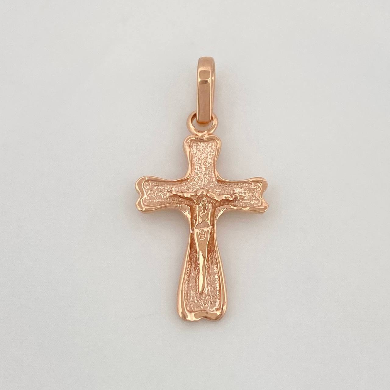 Dije Cruz Cristo 1.25g / 2.7cm Oro Rosa 18K