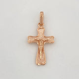 Dije Cruz Cristo 1.25g / 2.7cm Oro Rosa 18K