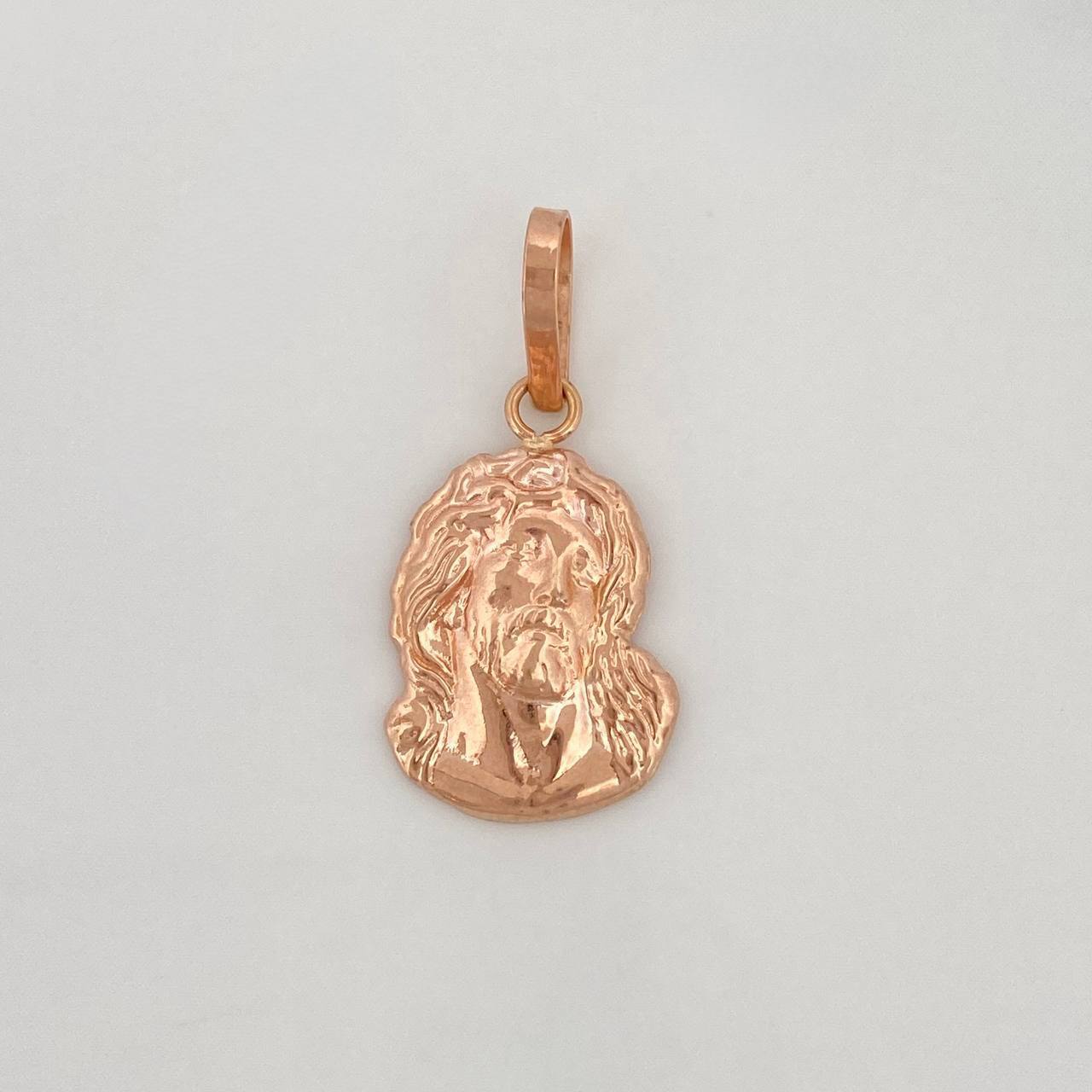 Dije Rostro Cristo 0.85g / 2.4cm Oro Rosa 18K