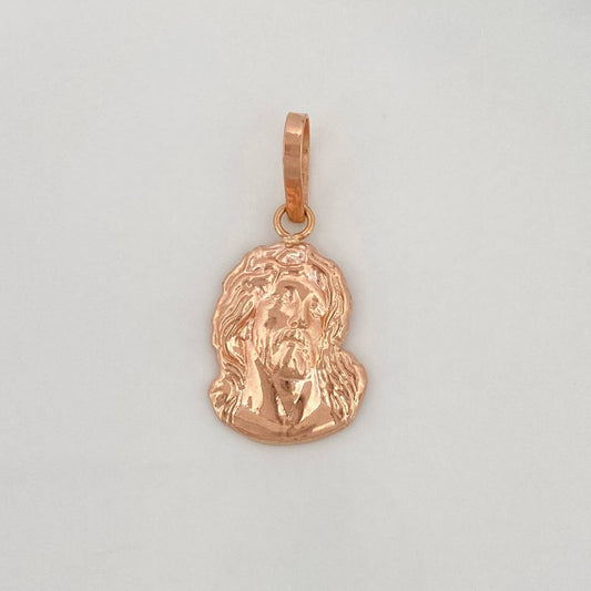 Dije Rostro Cristo 0.85g / 2.4cm Oro Rosa 18K