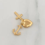 Dije Tres Gracias 1g / 2cm Oro Amarillo 18K