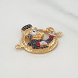 Herraje Pato Inspirado 4.2g / 2.7cm Tres Oros 18K