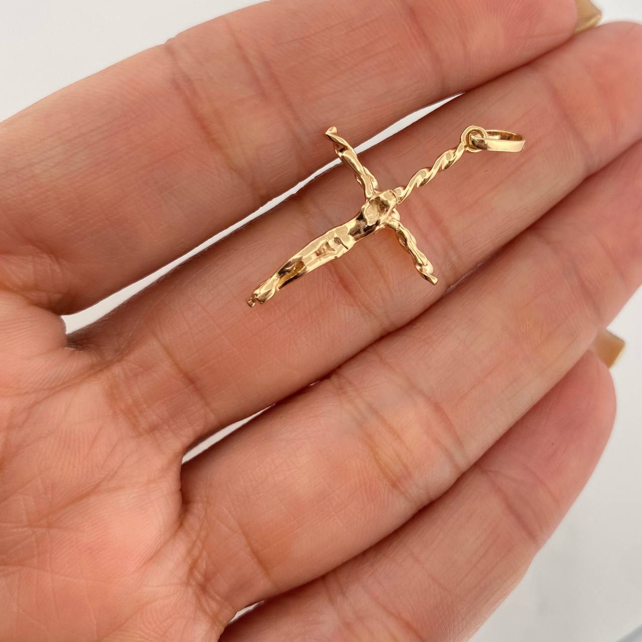 Dije Cruz Cristo 1.7g / 4cm Oro Amarillo 18K