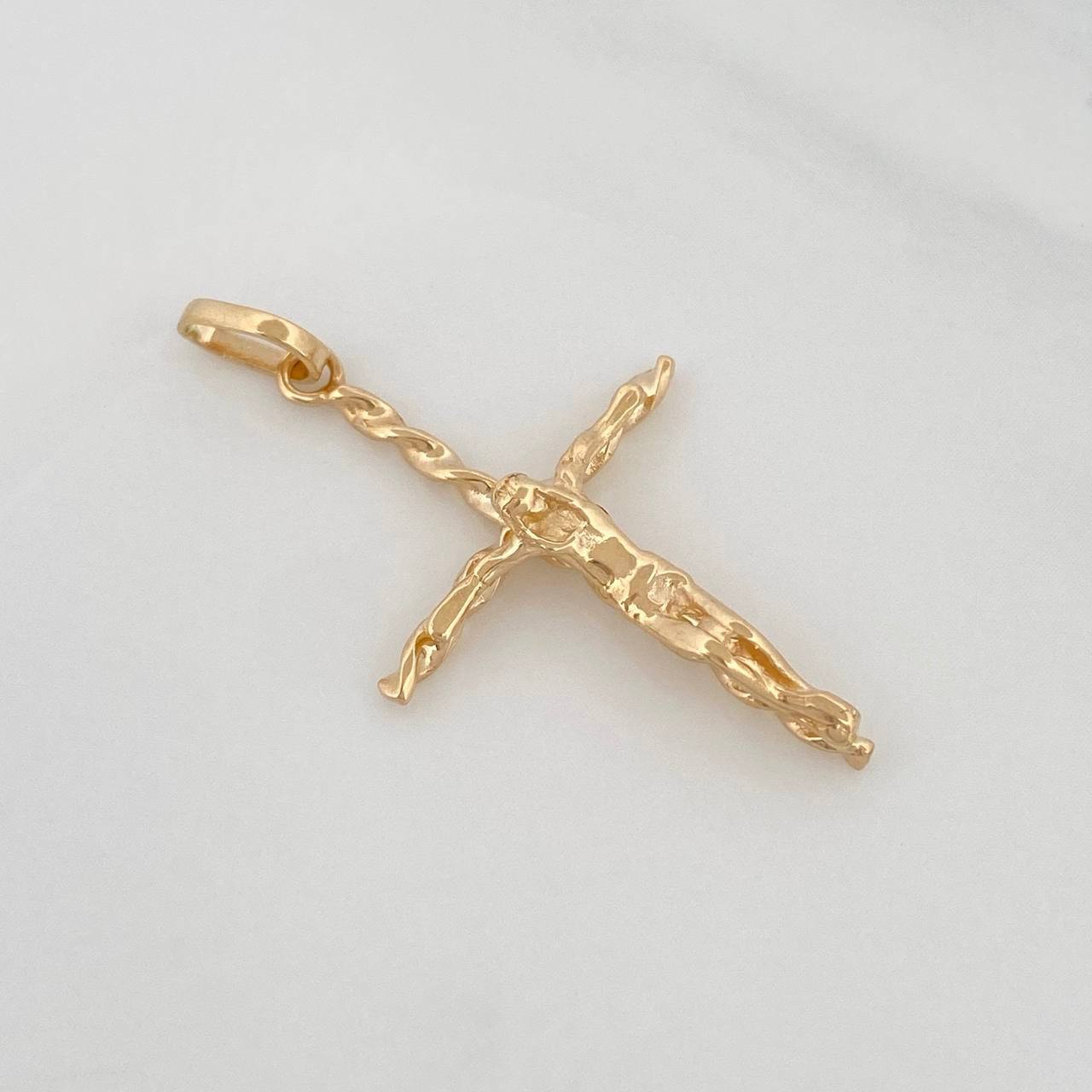 Dije Cruz Cristo 1.7g / 4cm Oro Amarillo 18K