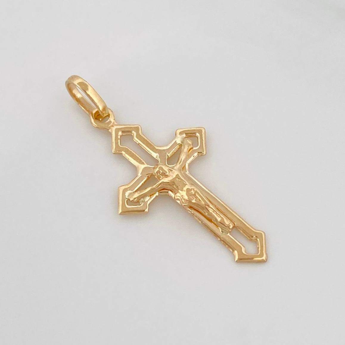 Dije Cruz Cristo 1.35g / 3.3cm Oro Amarillo 18K