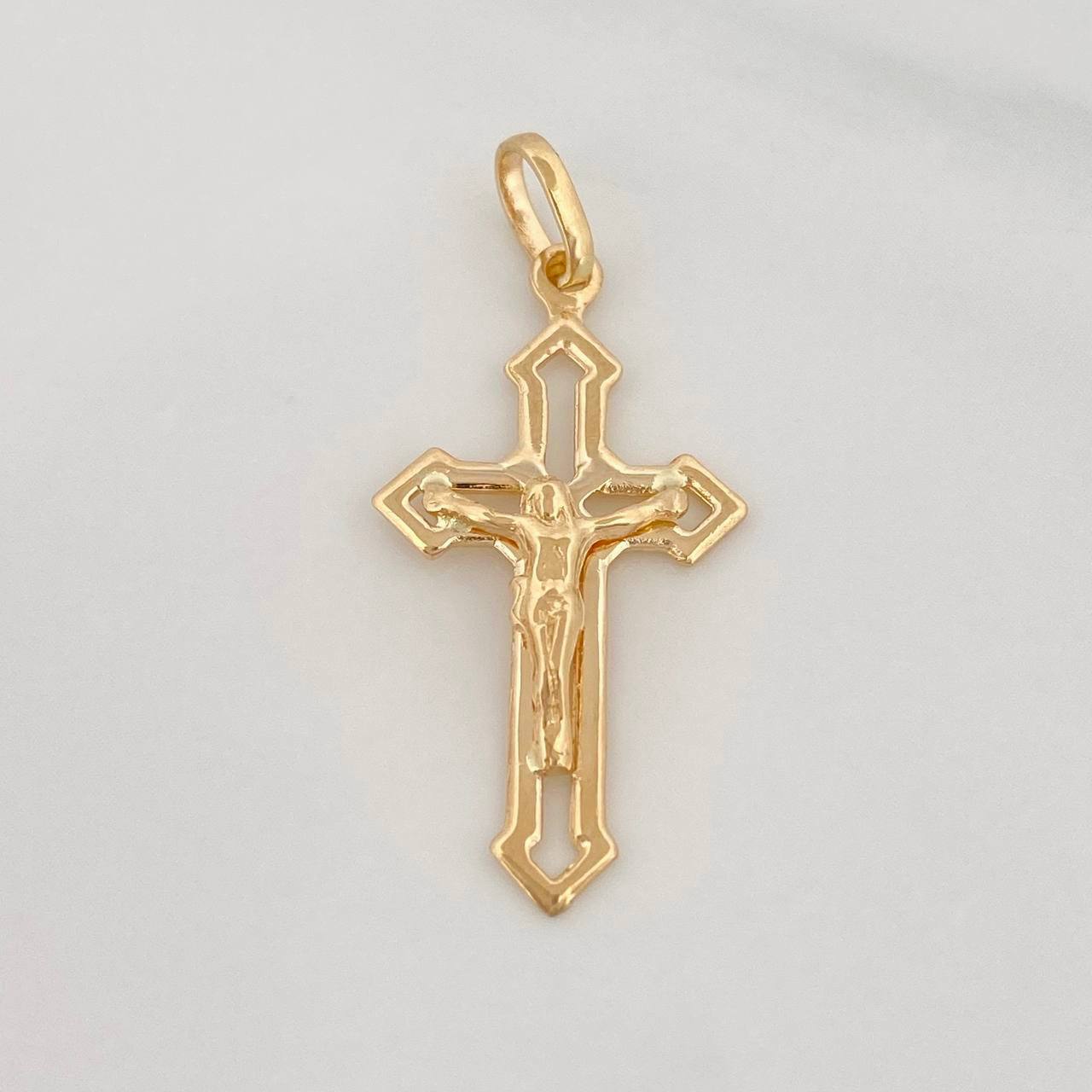 Dije Cruz Cristo 1.35g / 3.3cm Oro Amarillo 18K