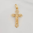 Dije Cruz Cristo 1.35g / 3.3cm Oro Amarillo 18K