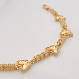 Pulso Tennis Mariposa 6.25g / 18cm / 2.7mm Oro Amarillo 18K