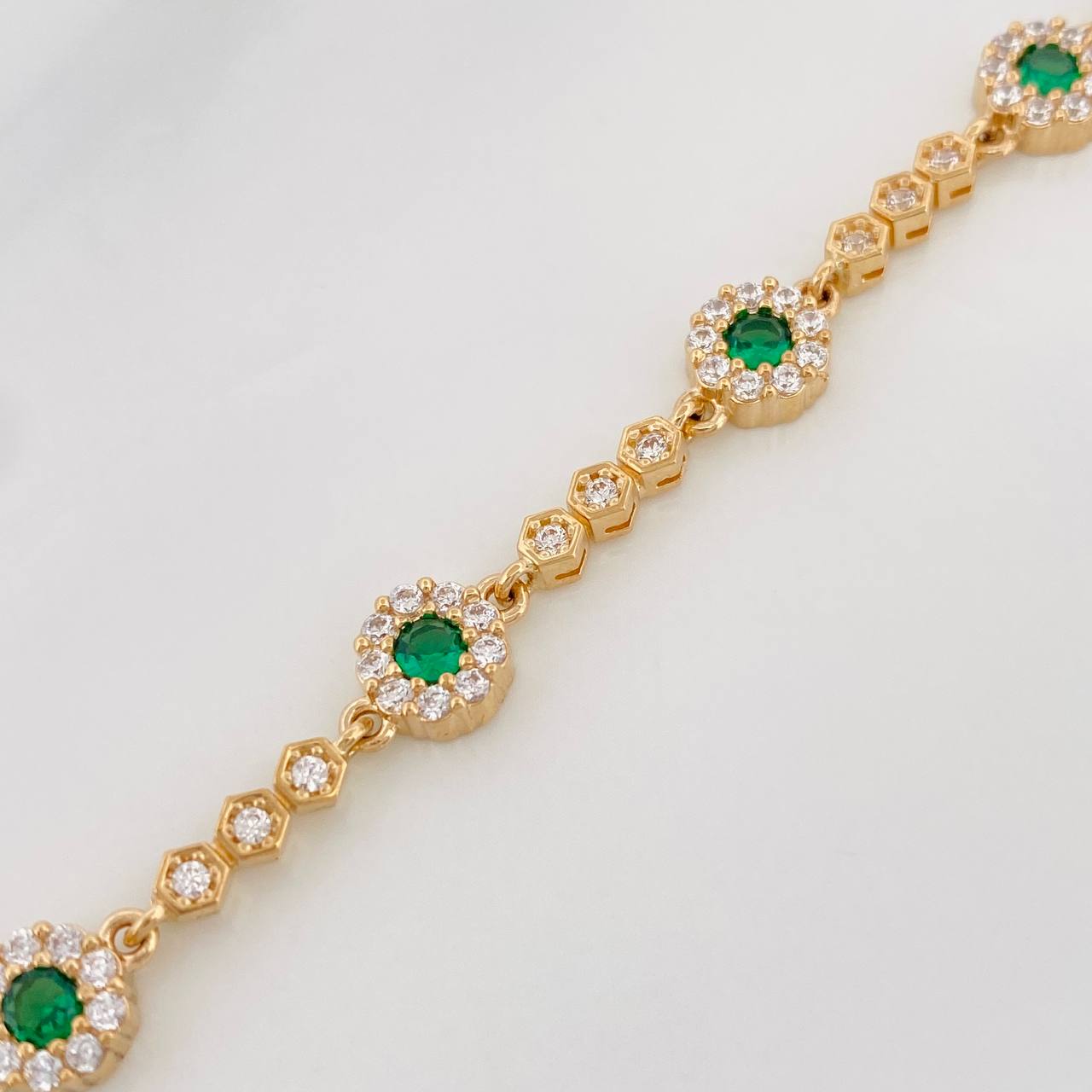 Pulso Halo Tennis 10.85g / 17cm / 3.17mm Oro Amarillo 18K