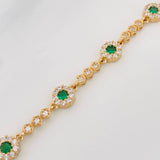 Pulso Halo Tennis 10.85g / 17cm / 3.17mm Oro Amarillo 18K