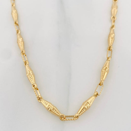 Cadena Dubai 9.15g / 50cm / 3.24mm Oro Amarillo 18K