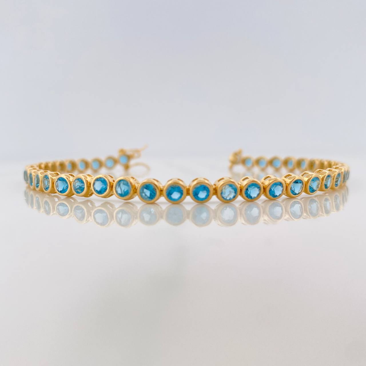 Pulso Tennis 9.2g / 18.5cm / 4.24mm Oro Amarillo 18K