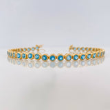Pulso Tennis 9.2g / 18.5cm / 4.24mm Oro Amarillo 18K