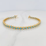 Pulso Tennis 9.2g / 18.5cm / 4.24mm Oro Amarillo 18K