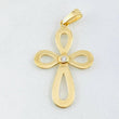Dije Cruz Floreada 2.7gr / 3.6cm / Oro Amarillo 18K ©