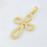 Dije Cruz Floreada 2.7gr / 3.6cm / Oro Amarillo 18K ©