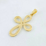 Dije Cruz Floreada 2.7gr / 3.6cm / Oro Amarillo 18K ©