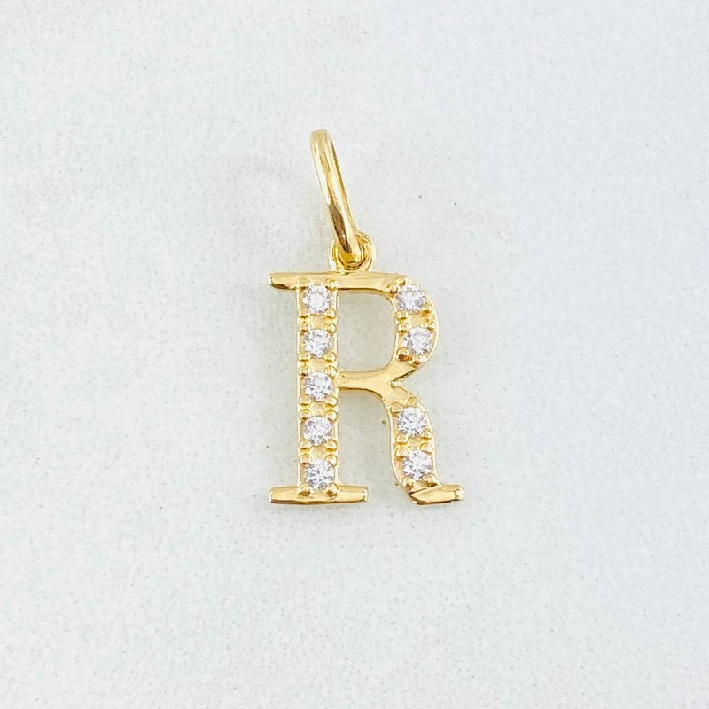 Dije Letra R 0.85gr / 1.9cm / Oro Amarillo 18K ©