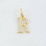 Dije Letra R 0.85gr / 1.9cm / Oro Amarillo 18K ©