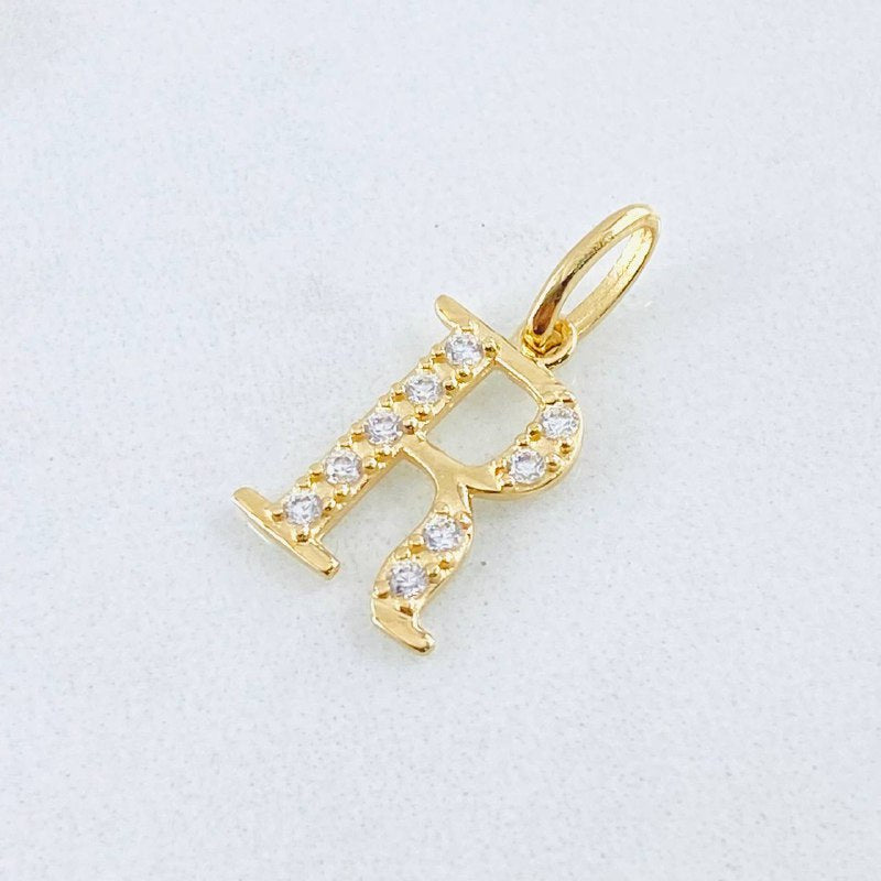 Dije Letra R 0.85gr / 1.9cm / Oro Amarillo 18K ©