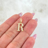 Dije Letra R 0.85gr / 1.9cm / Oro Amarillo 18K ©