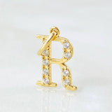Dije Letra R 0.85gr / 1.9cm / Oro Amarillo 18K ©