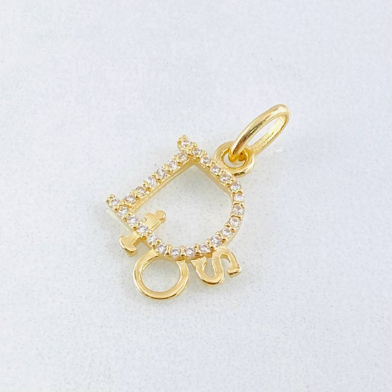 Dije Dios 1.1gr / 2cm / Oro Amarillo 18K ©